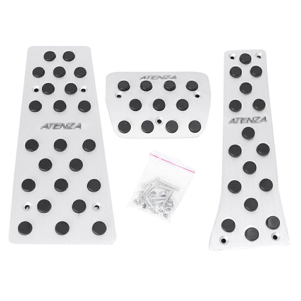Sports Fuel Brake Foot Rest Aluminum AT Pedals Pad for Mazda 6 2014-2015 3PCS