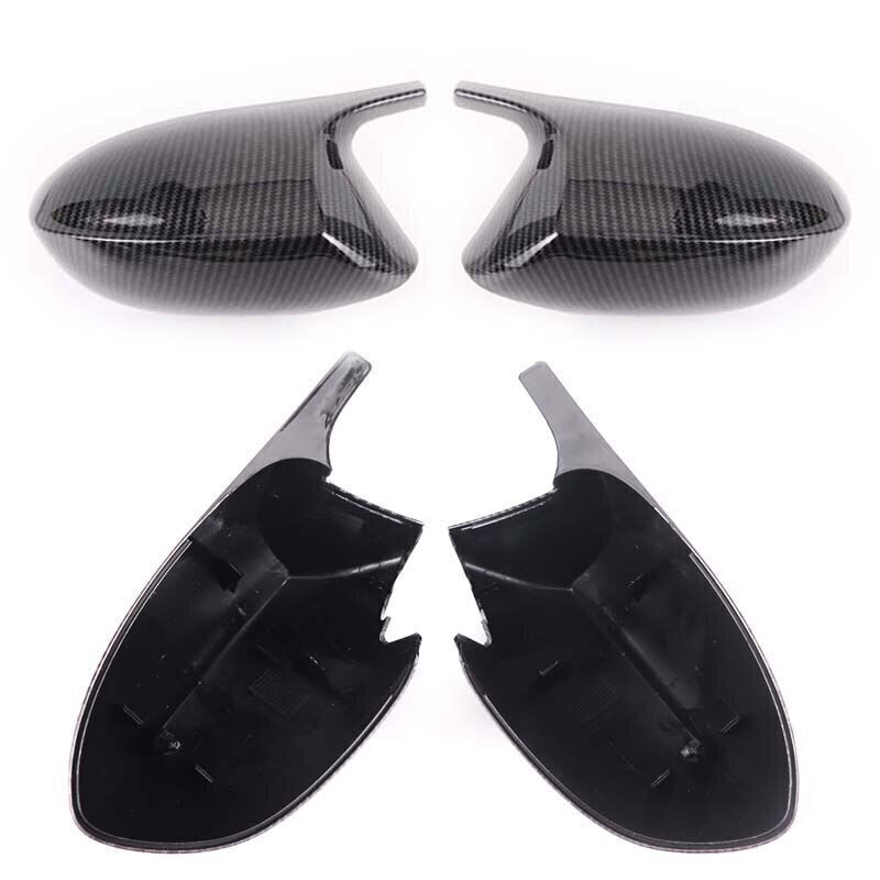for BMW E89 Z4 2009-2015 2x Carbon Pattern Rearview Mirror Cover Cap Replacement