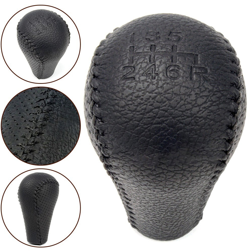 6 Speed Leather Gear Shift Knob for Navara D40 For Frontier 05-15 New v