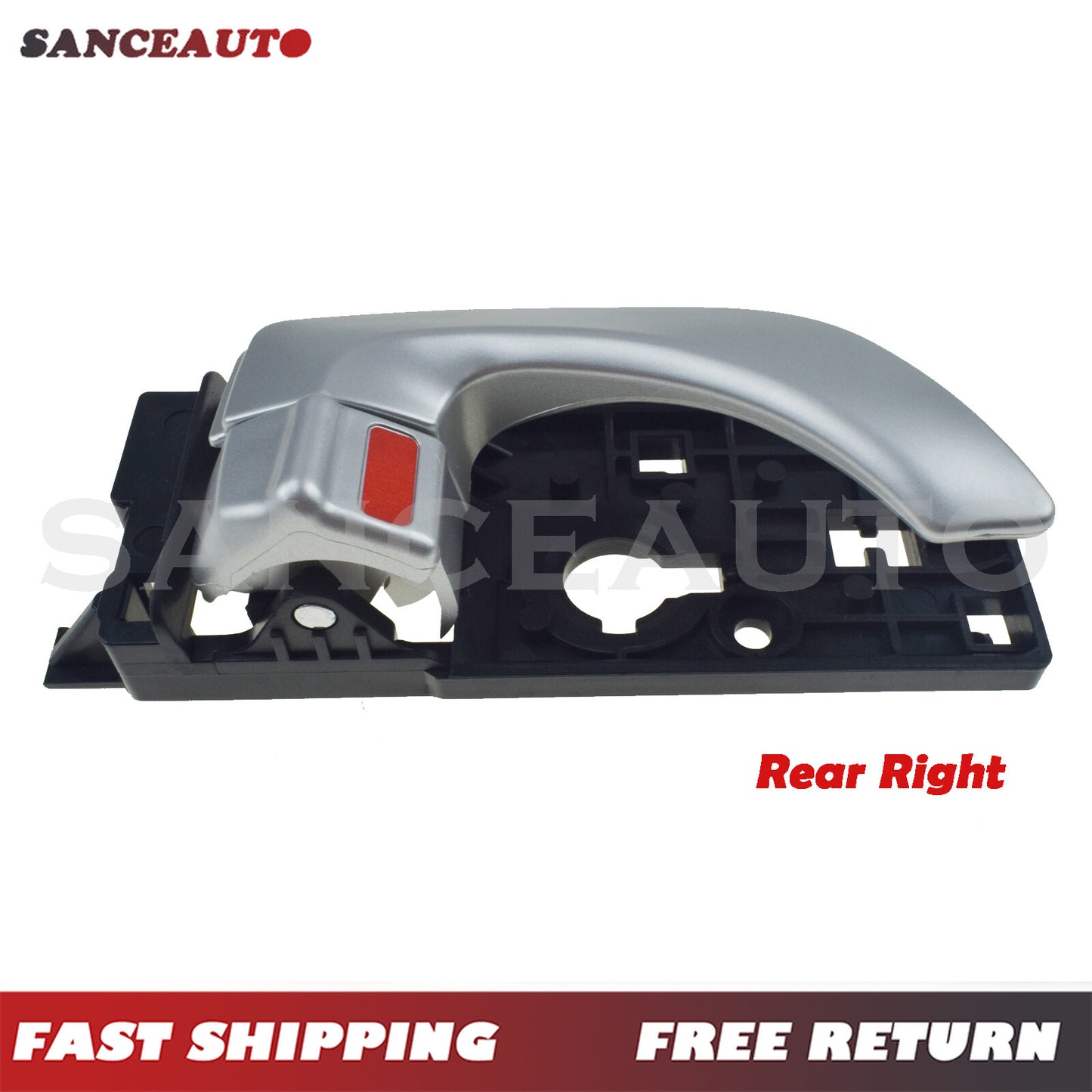 Silver interior door handle on the rear right side, suitable for 2005-2008 for Hyundai Sonata 83620-3K020- n