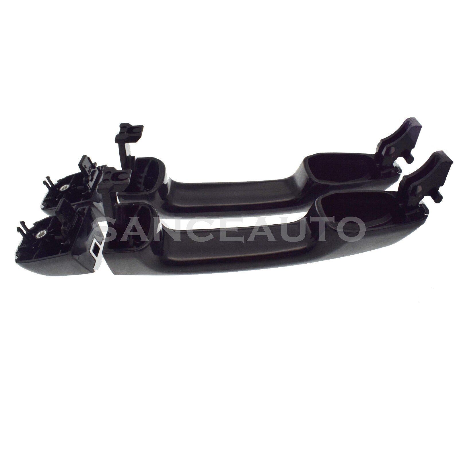 2-pack for LEXUS GX460 2010-2017 rear left chrome black exterior door handle - n
