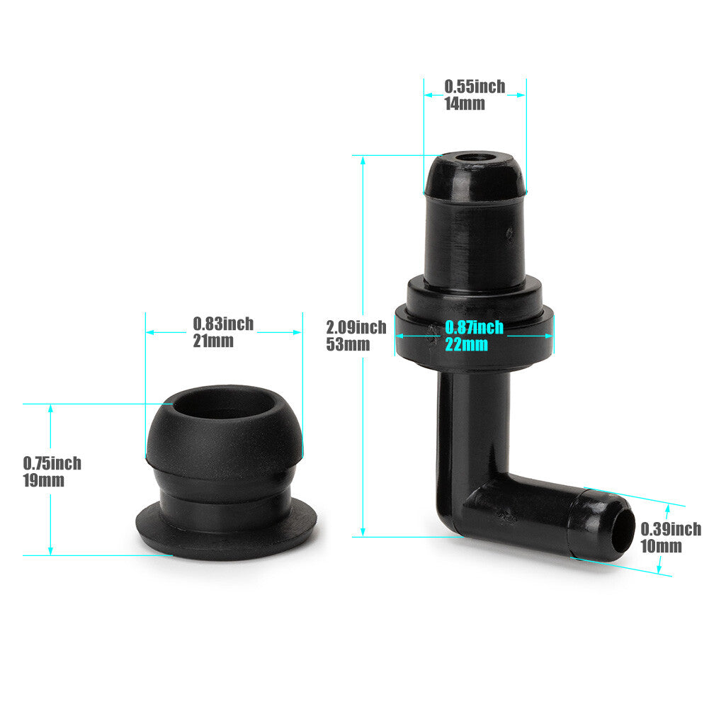 for Honda Accord 1990-2002 for Civic 88-00 90¡ã PCV Valve Grommet Kit 17130-PK1-003