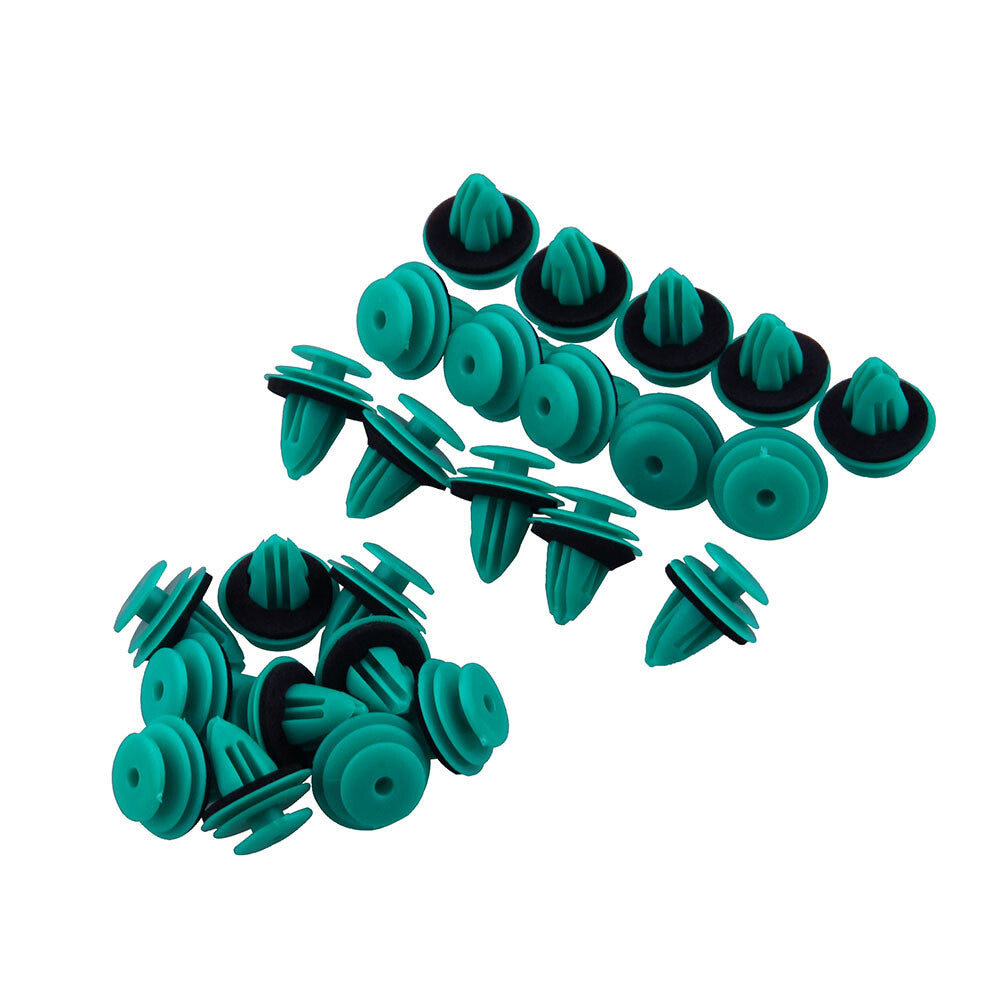 25pcs Green Plaque Nylon Retaining Clip 90467-10188 for Toyota Bumper Door Trim