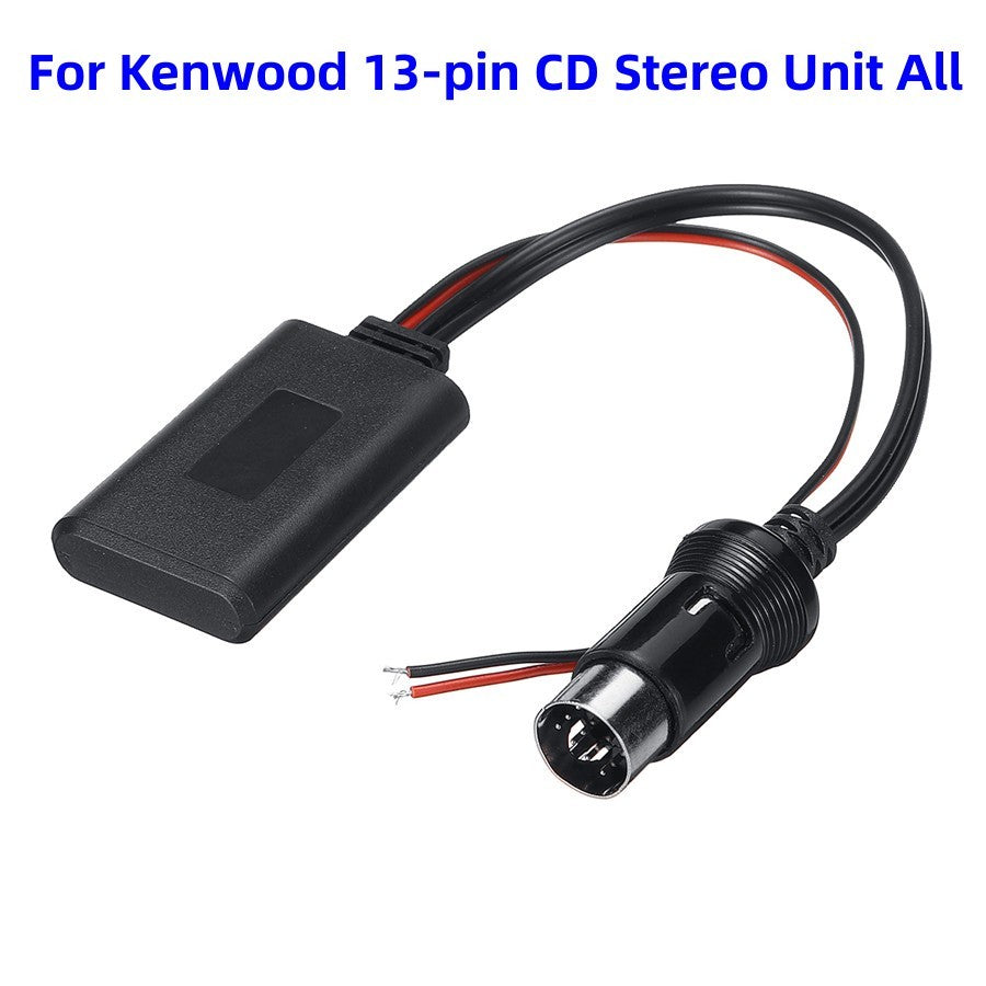1PC 12V Car Module Audio Aux Cable Adapter Receiver For Kenwood 13Pin CD Stereo