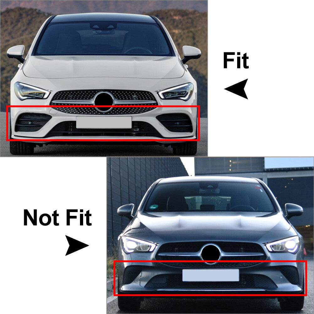 2x Black Front wheel Bumper Vent Hood Fender Fit for Mercedes-Benz CLA C118 2020+