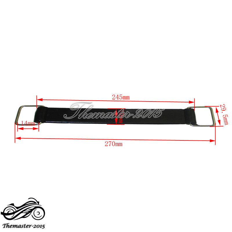 Rubber Battery Strap Belt 270mm For ATV Quad Go Kart Pit Dirt Bike Motorcycle Q