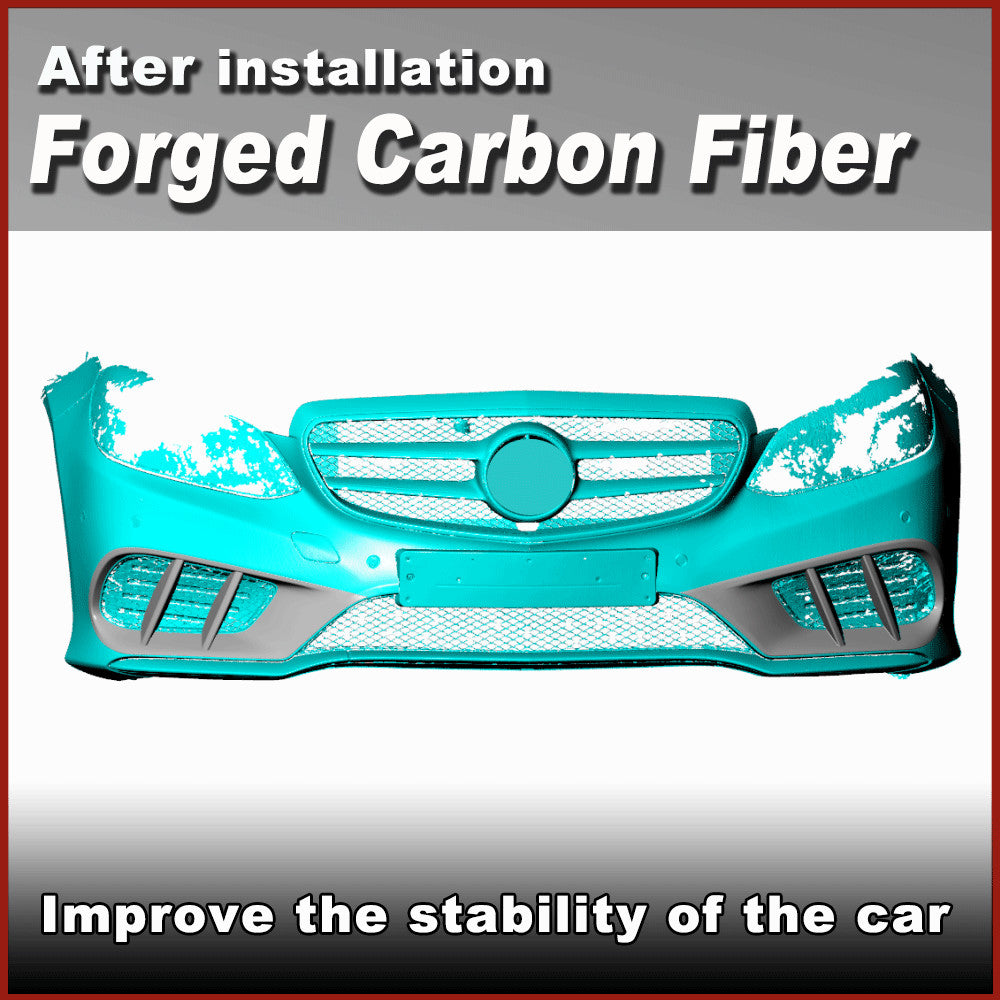 Fit for Benz W212 Sport E400 Forged Carbon Front Fog Lamp Grill Air Vent Cover