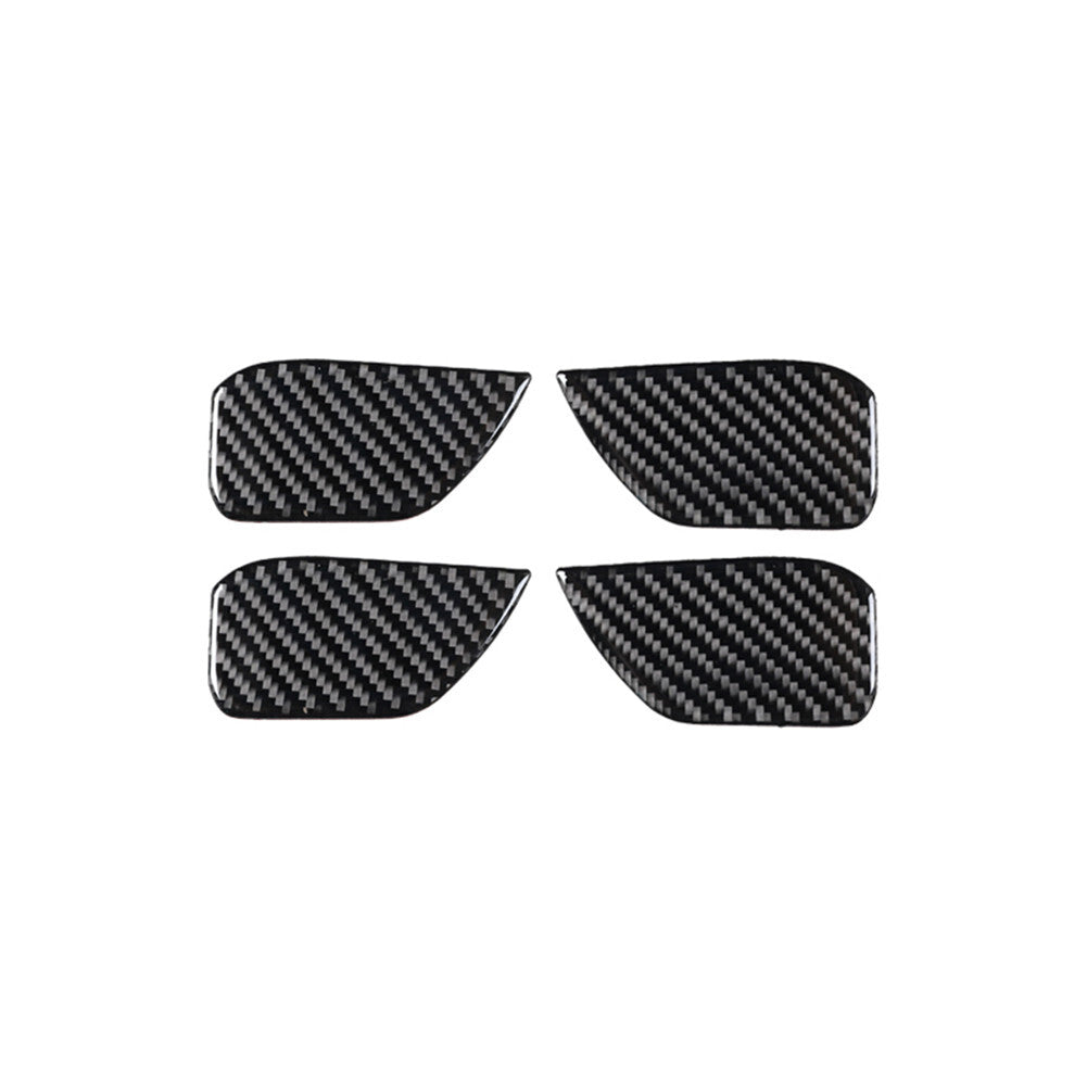 Carbon Fiber Rear Central Storage Box Cover Frame Trim for KIA Sedona 2015-2016 v