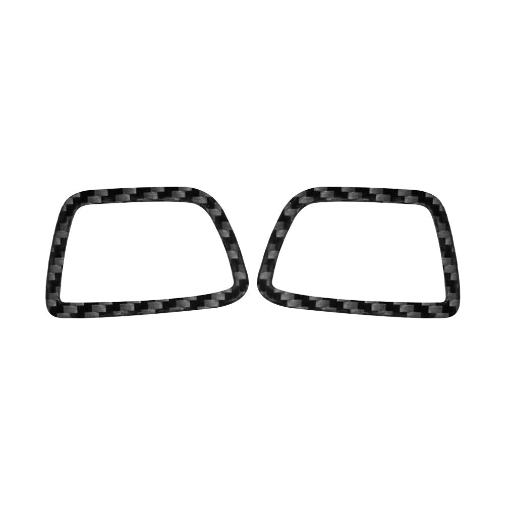2X Carbon Fiber Defogger Air Vent Frame Trim for Honda Ridgeline 2017-2020