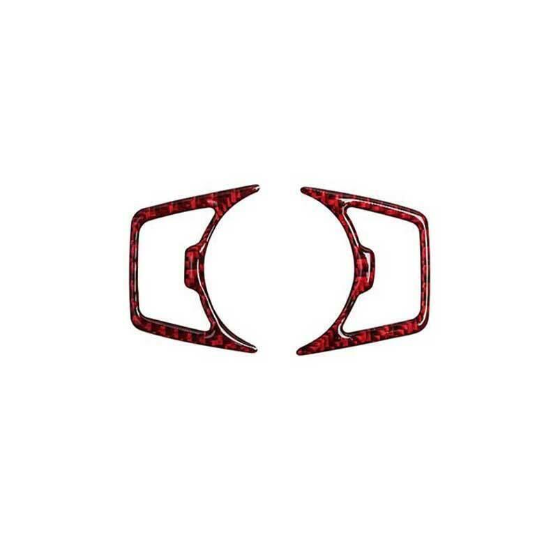 for Ford for Mustang for Shelby 2015-2022 Red Carbon Fiber Function Control Button Frame