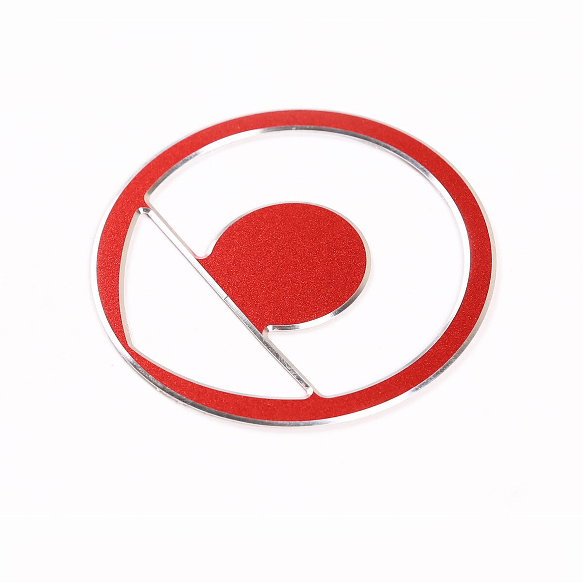 Red alloy housing for Smart Fortwo 16-21 steering wheel logo ring trim - n