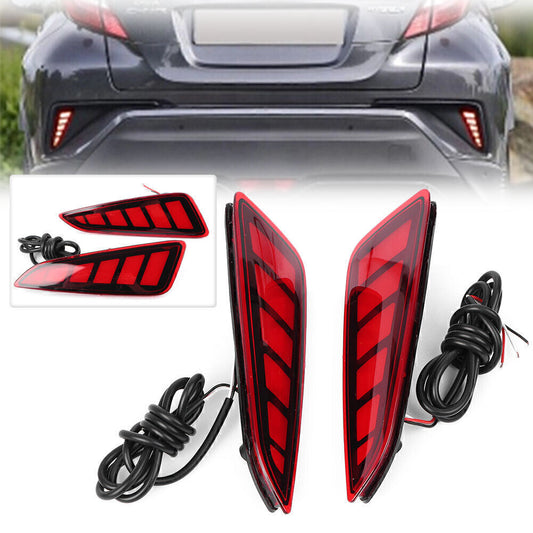 for Toyota C-HR CHR 16-22 LED Rear Light DRL Bumper Tail Brake Light Lamp Marker Q