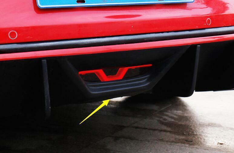 for Ford for Mustang 2015-2022 Paint Red Exterior Rear Brake Light Strip Trim 1PCS