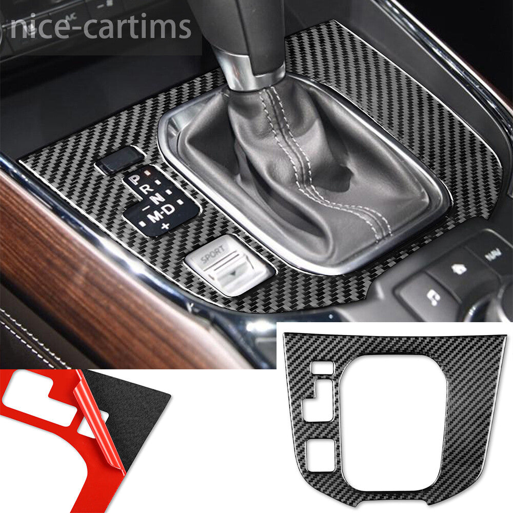 Carbon Fiber Central Control Gear Shift Panel Cover for Mazda CX-9 2016-2022 LHD