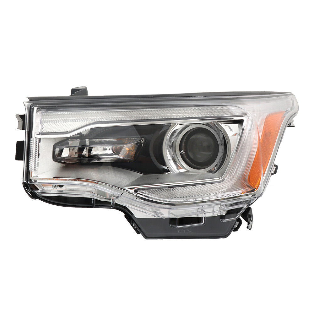 Headlight assembly for Gimdia 2017-2019 Acadia LH with LED DRL clear lens halogen lamps. n