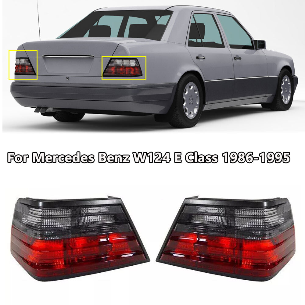 A pair of LHRH taillights and brake lights for Mercedes-Benz W124 E-Class, 1986-1995