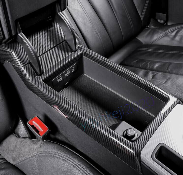 20-2023 Carbon Fiber ABS Central Console Storage Box Frame Trim for Audi A5 S5 B n