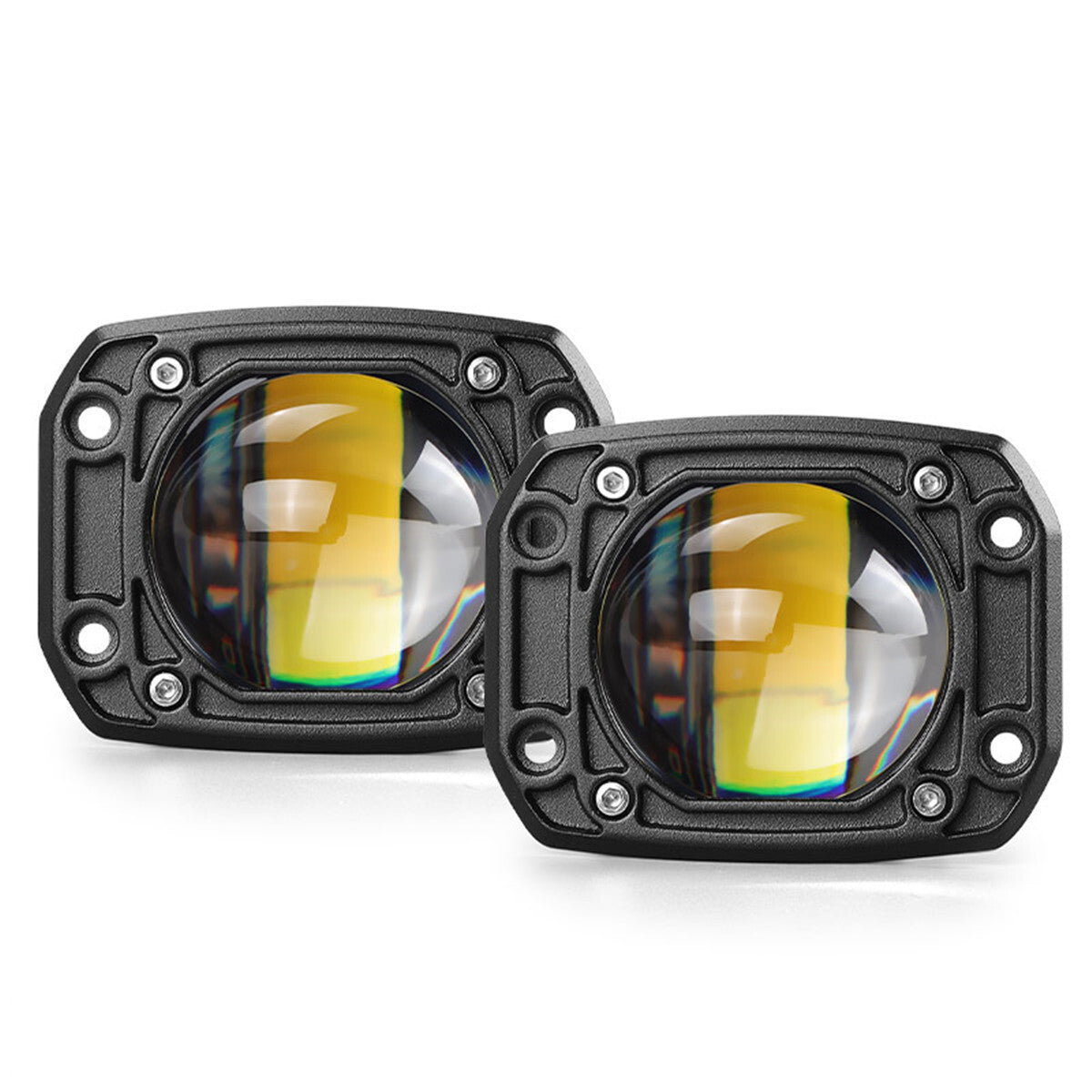 3in LED Work Off Road Light Yellow White Driving Spot Fog Lamp For Car Truck for SUV Q