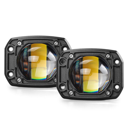 3in LED Work Off Road Light Yellow White Driving Spot Fog Lamp For Car Truck for SUV Q