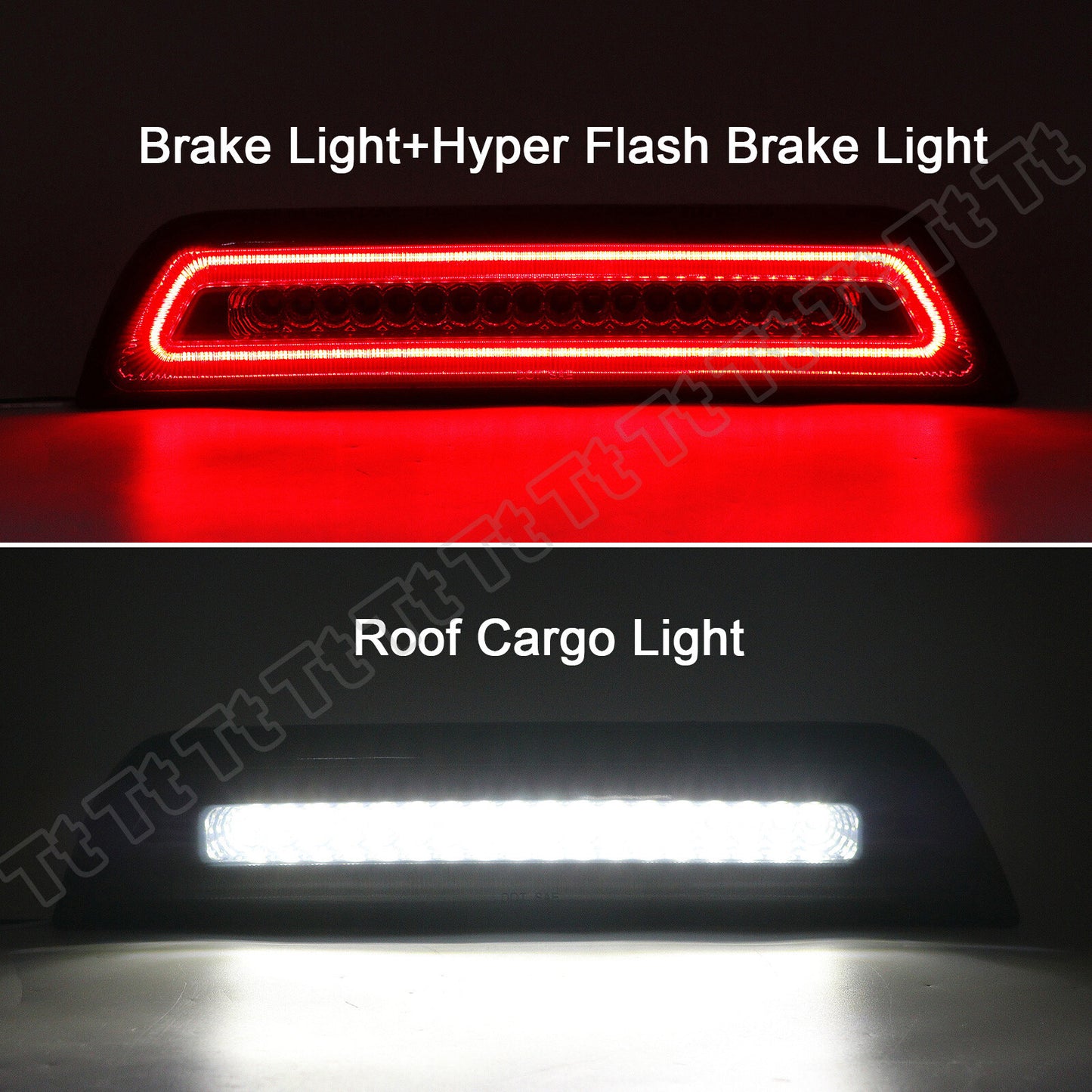 Suitable for Tacoma flash LED third tail brake cargo light smoke from 2016 to 2022- v