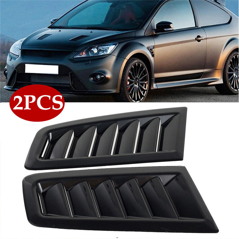 2-Pack Car ABS Cover Ventilation Spoon Air Intake Louvers Cooling Cap Ventilation Cover - n