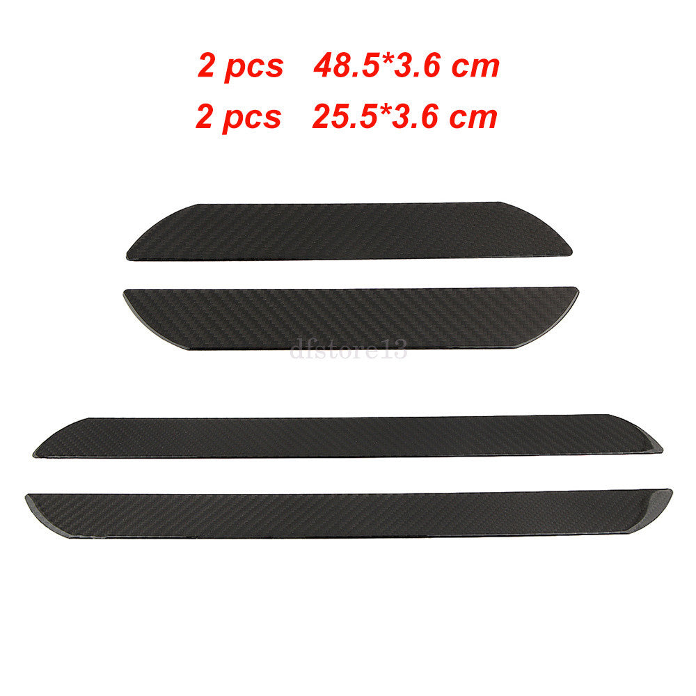 4x Car Carbon Fiber Door Sill Plate Cover Panel One-Step Protective Film Kit