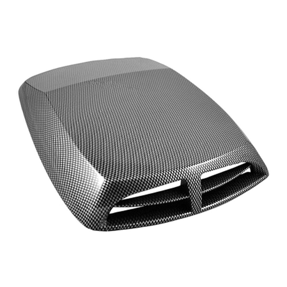 Carbon Fiber Universal Decor Air Flow Intake Hood Scoop Vent Bonnet Cover