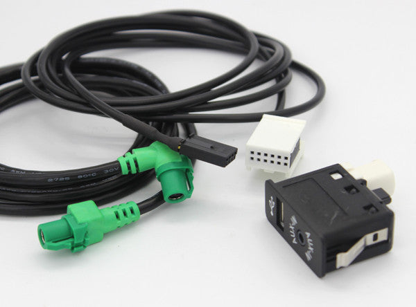USB AUX Auxiliary Input Socket CABLE fOR E81 E87 E90 F10 F12 E70 84109237653 v