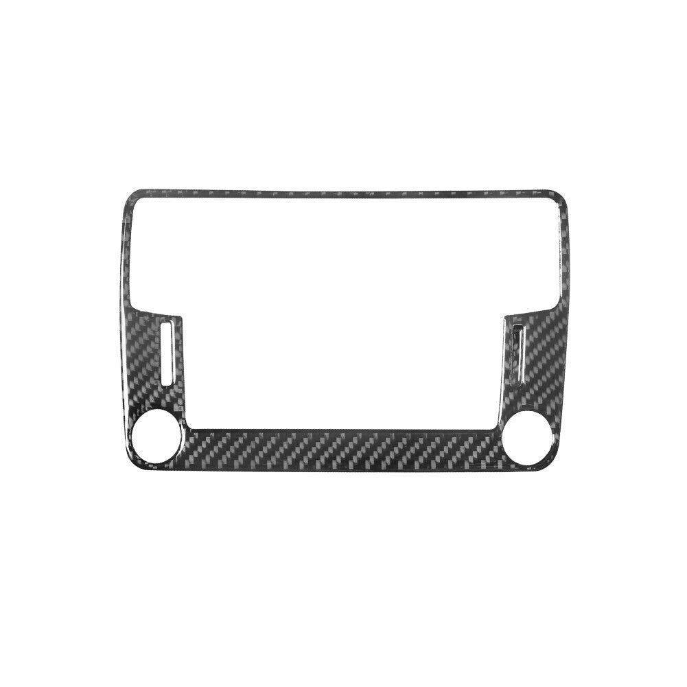 1x Carbon Fiber Interior Rear Cupholder Cover Trim For FX4 2004-2008 v