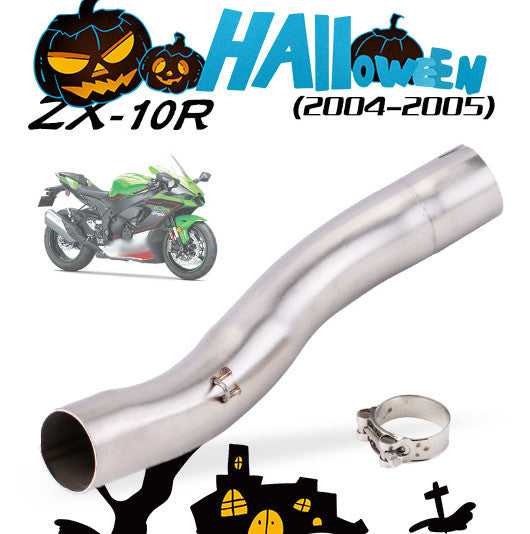 Halloween Gifts Exhaust Muffler Motorcycle Escape Link for Kawasaki ZX10R 2004-2005