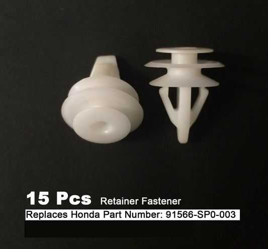 15 x 9mm Door Trim Panel Clip Nylon Retainer Fastener Rivet Fit for Honda 1990-On