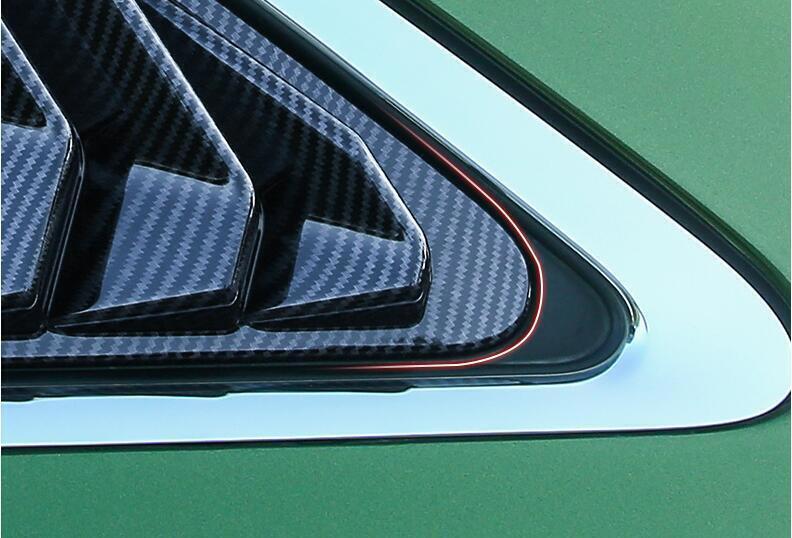 for Audi A4 4S 2017-24 ABS Carbon Fiber Side Window Louver Shutter Cover Trim 2P