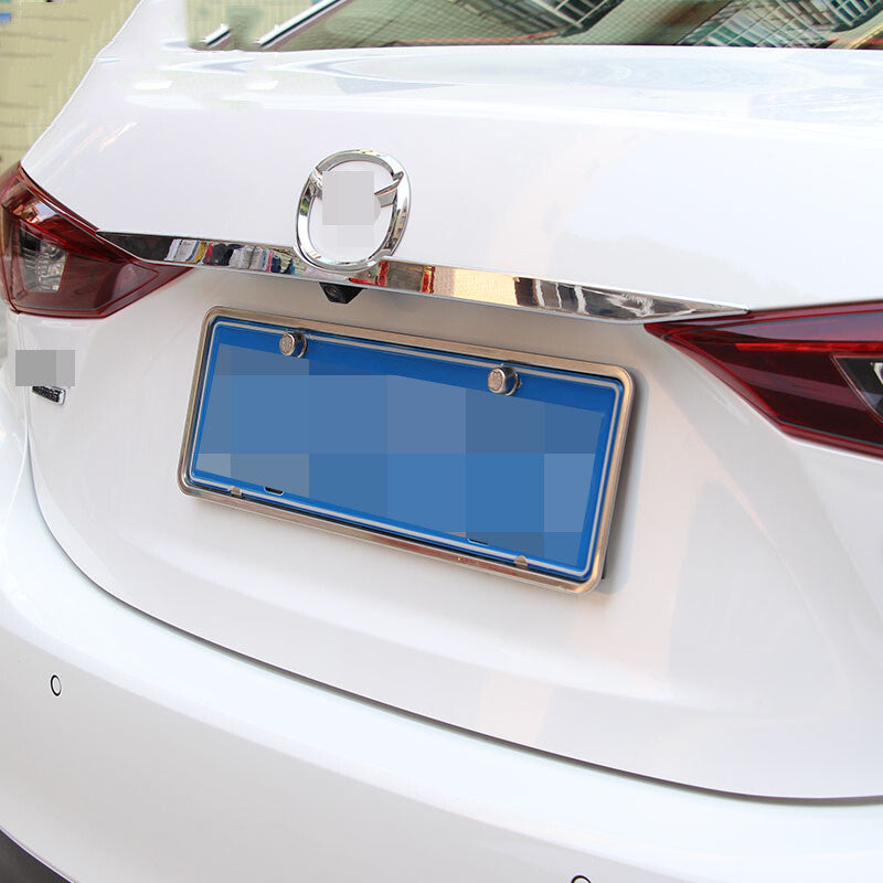 for Mazda 3 Axela 2014-2018 Chrome Rear Door Trunk Lid Tailgate Strip Cover Trim