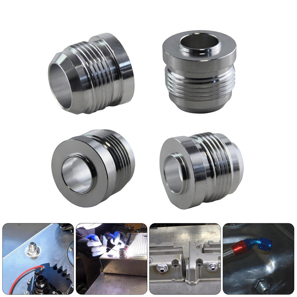 4PCS AN16 1'5/16-12 Male Adapter Weld Bung Nitrous Hose Fitting Tank Cell Water
