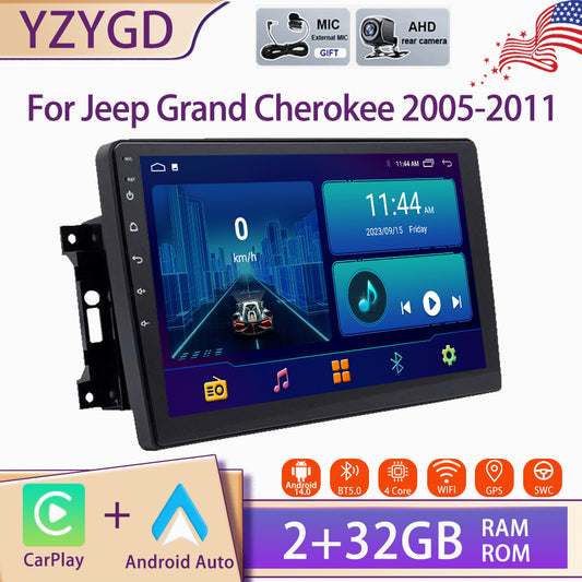 Android Carplay Car Stereo Radio for Jeep for Grand Cherokee 2005-2011 Screen BT GPS