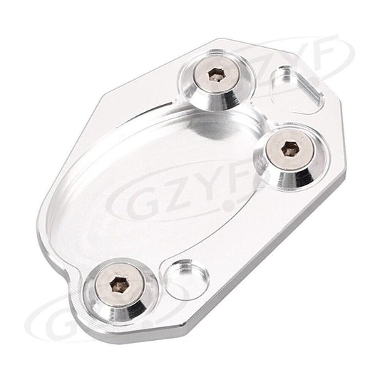 Foot Side Kickstand Plate Pad Fit for Kawasaki Z1000 ZX10R ZX6R Z1000/SX Silver Q