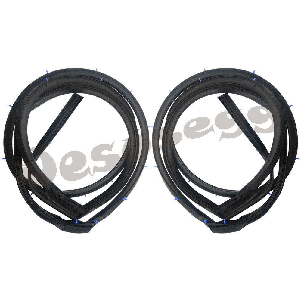 2pcs For 2013-19 for Nissan SENTRA Rear Doors Rubber Weather Strip Seal LeftRight