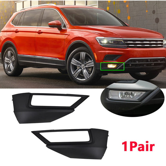 for VW for Tiguan 2018 2019 2020 Front Fog Lamp Light Grille Cover Trim Left&Right v