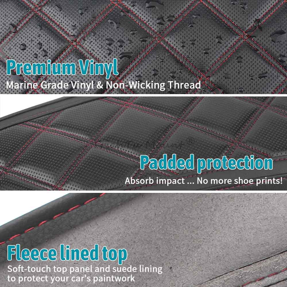 Red Waterproof Hardbag Saddlebag Lid Covers for Harley Touring 2014-2024 New Q