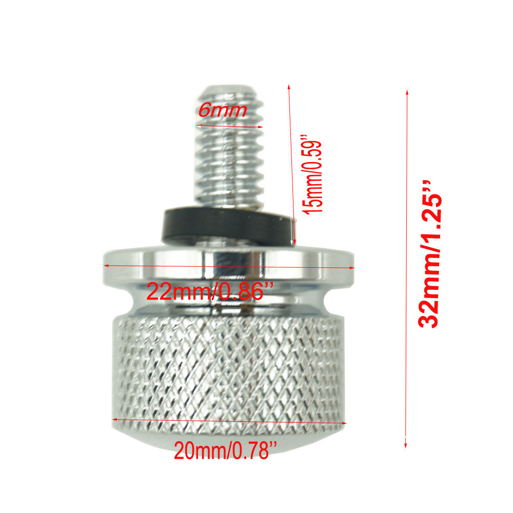 Chrome rear fender for seat bolt and nut mounting screw kit for Harley Sportster Softtail 