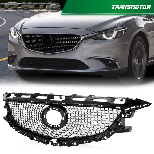 Fits for Mazda 6 Atenza 2014 - 2016 Diamond Front Bumper Grille v