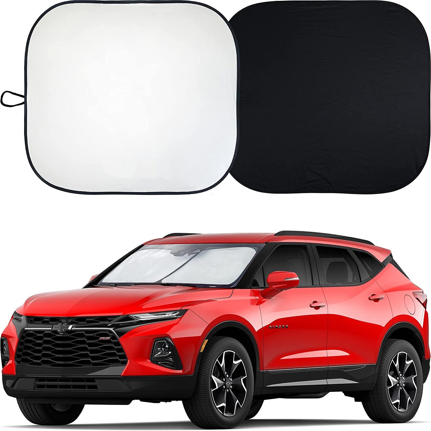 2-Pack Car Windshield Sunshade UV Heat Block Foldable Front Sun Visor n