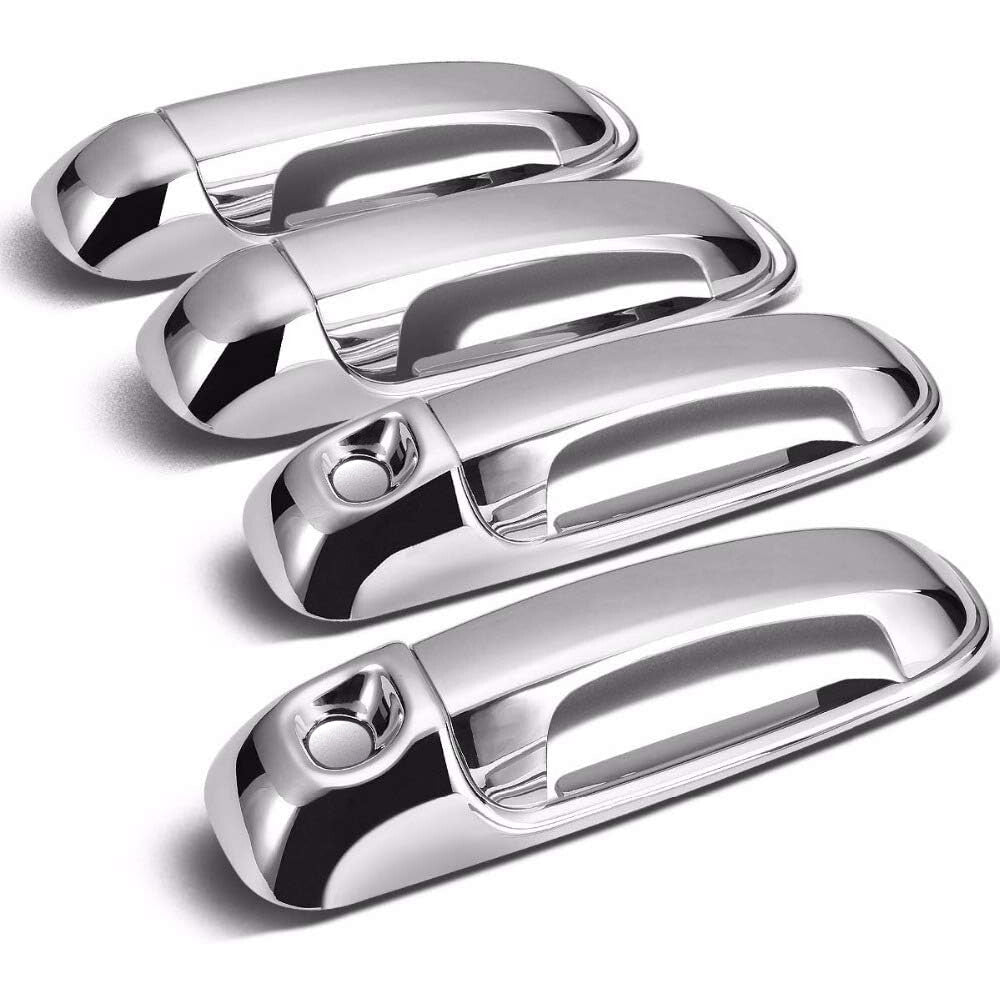 4-Door Chrome Door Handle COVERS W/2 Keyholes For 2002-2008 for DODGE for RAM 1500 2500