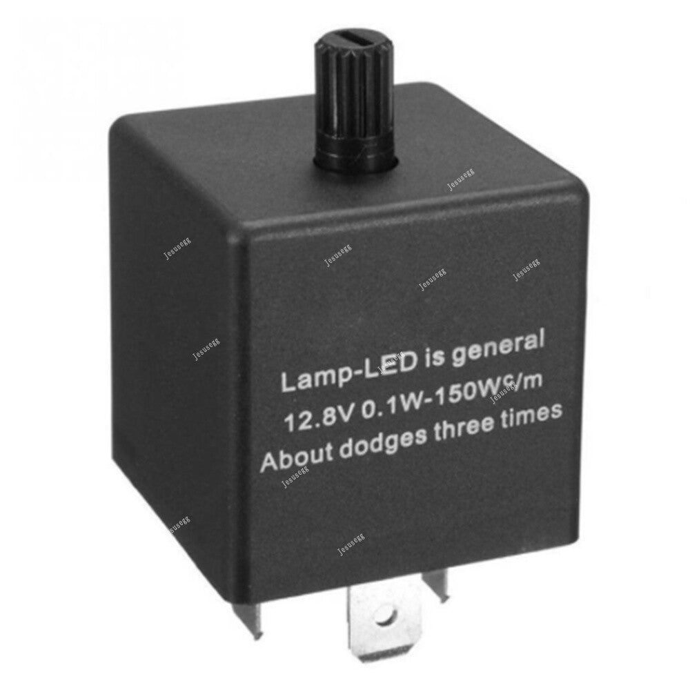 Universal Adjustable LED Flasher Relay Fix Turn Signal Hyper Fast Blink Flash Q