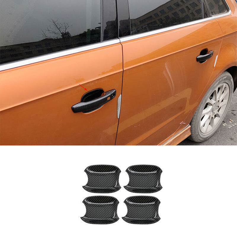 Fit For 2014-2020 for Audi A3 S3 ABS Carbon Fiber Exterior Side Door Bowl Cover Trim