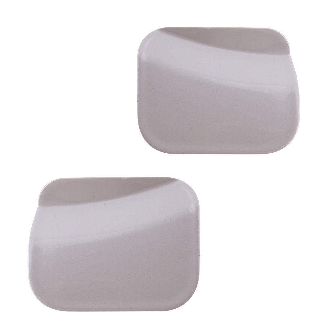 1 Pair White Bumper Tow Hook Eye Cover Cap Fit for Toyota Highlander 2008-2010 Q