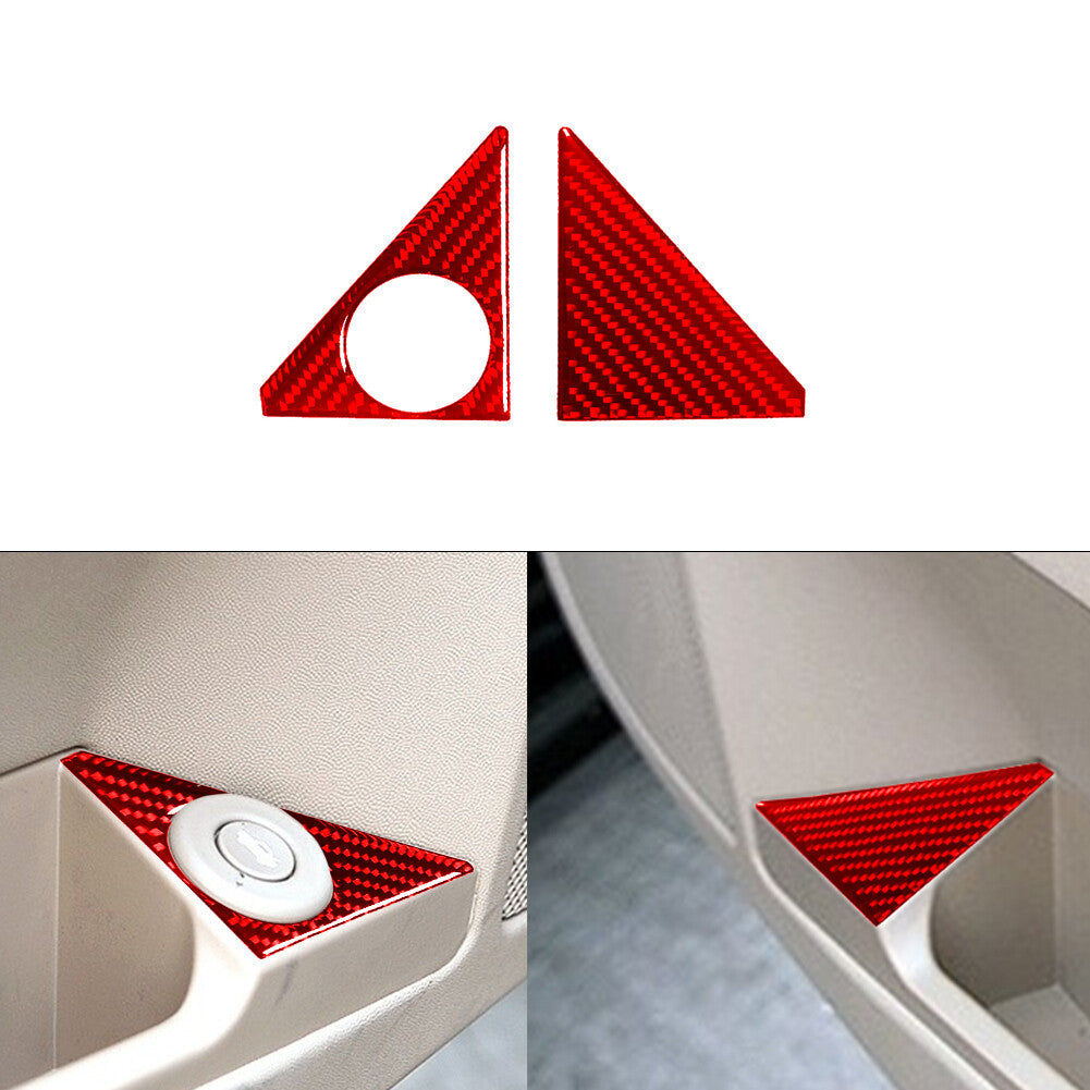 Red Carbon Fiber Interior Gear Panel Frame Cover Trim for Honda S2000 2004-2009 v