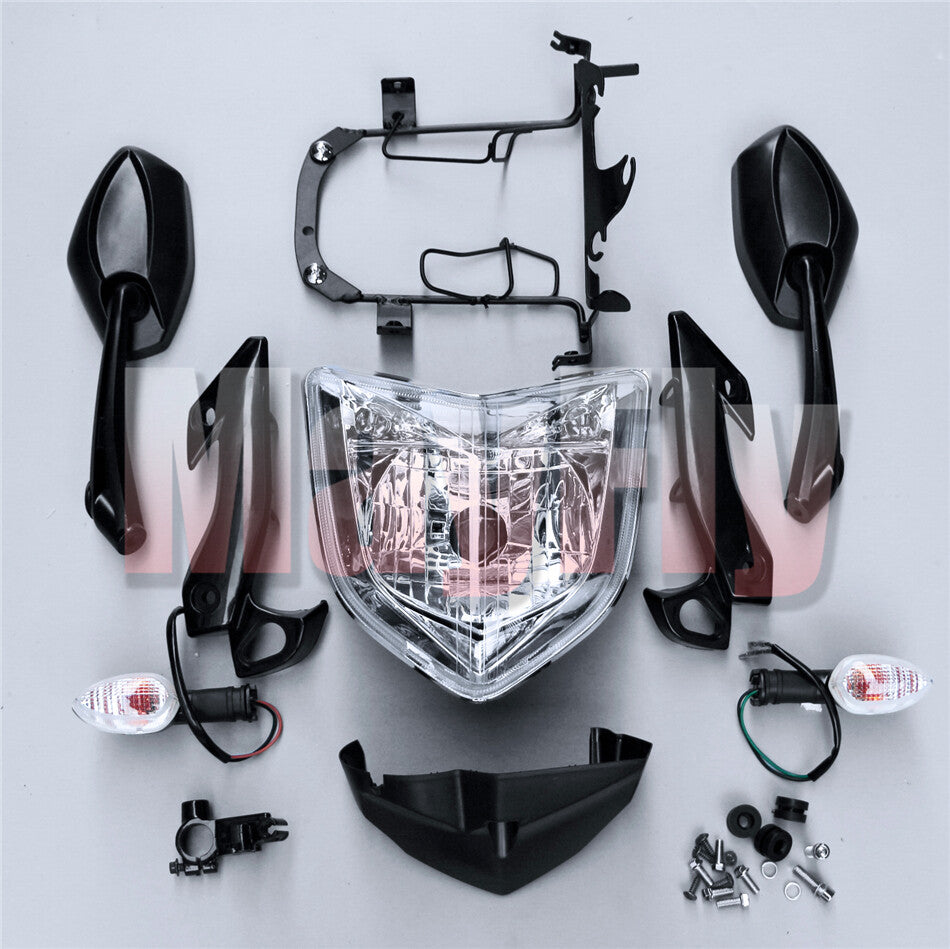 Turn Light Mirror Brakcet Headlight Assembly Set Fit for Yamaha FZ1N 2006-2015