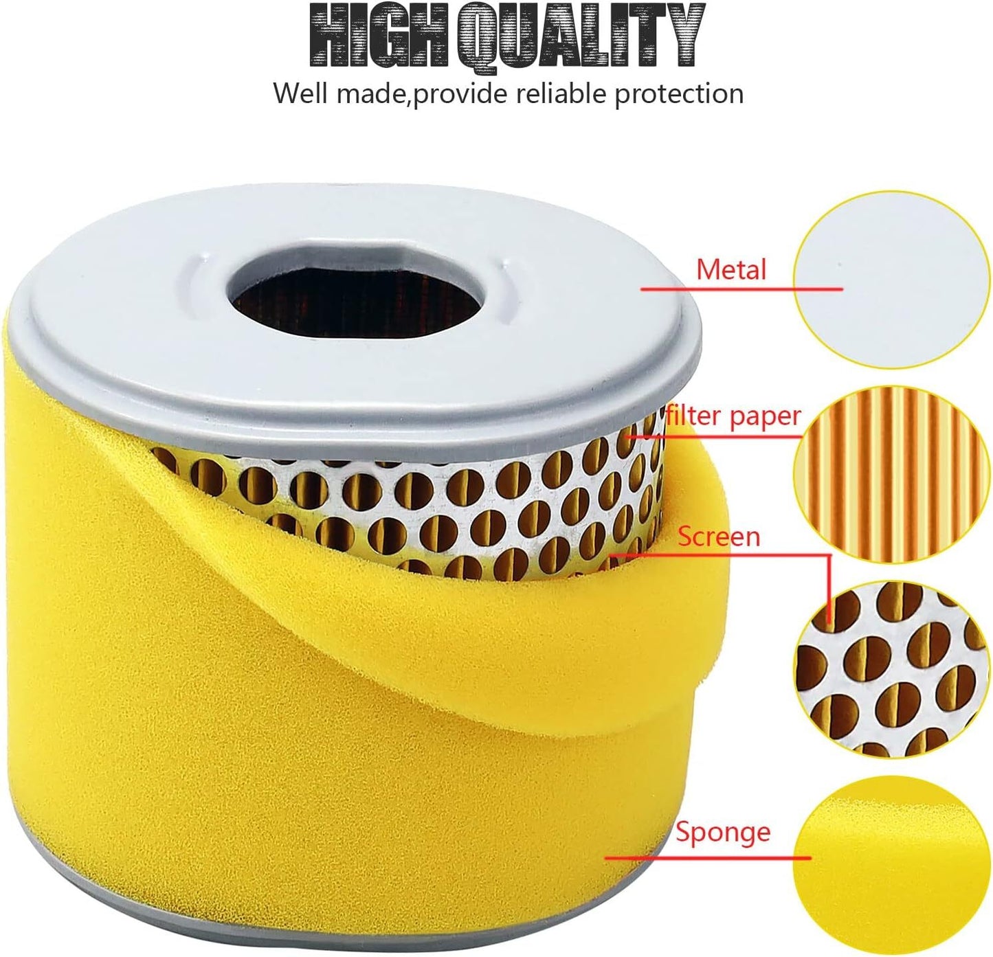 Air Filter Fit for Honda GX340 GX 390 11HP 13HP GX340U1 GX340U2 GX340R1 GX340K1