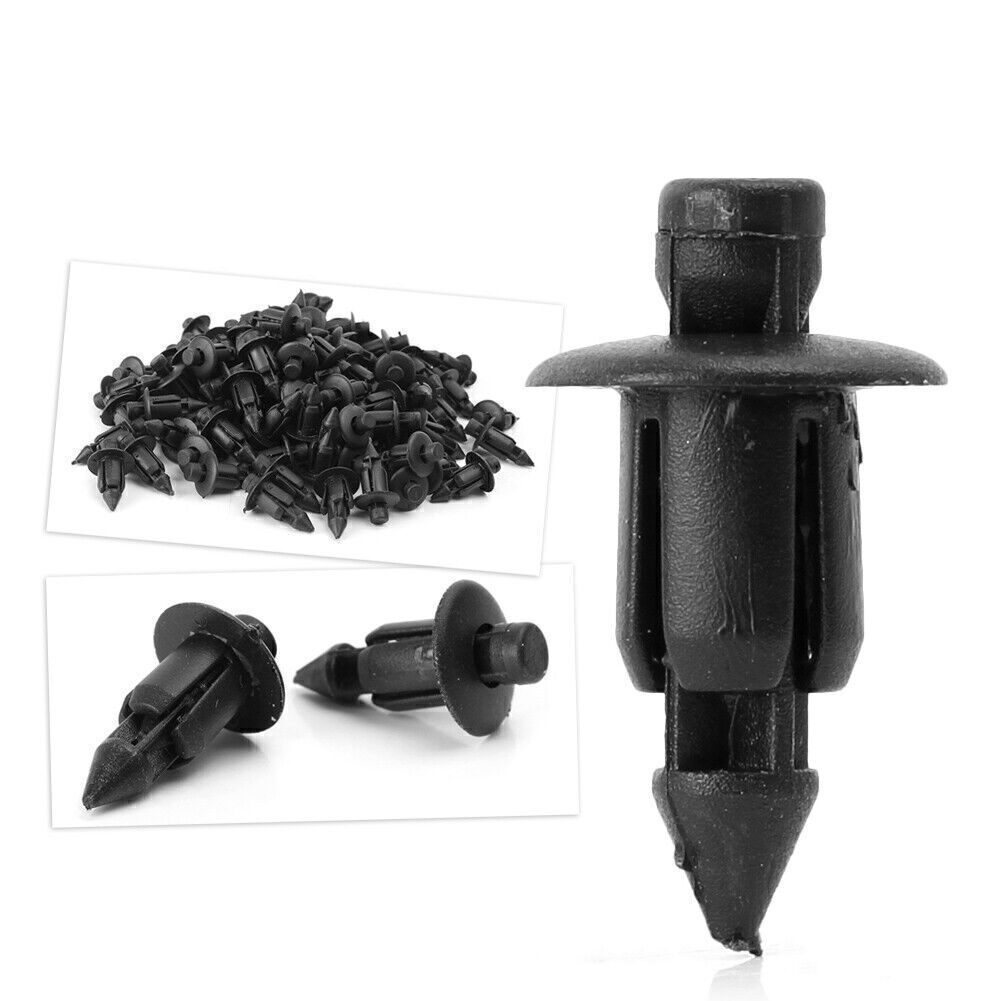 For Suzuk GSXR for Yamaha 100x 6mm Hole Plastic Rivets Car Clip Fastener Push Bolts